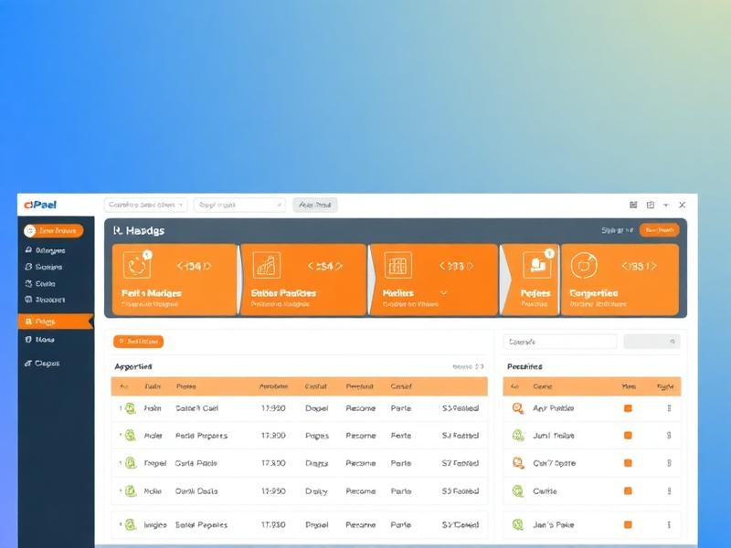 cPanel Control Panel Interface